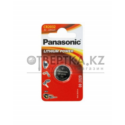 Батарейка дисковая литиевая PANASONIC CR-2032/1BP CR-2032L/1BP