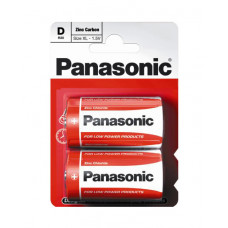 Батарейка солевая PANASONIC Red Zinc D/2B