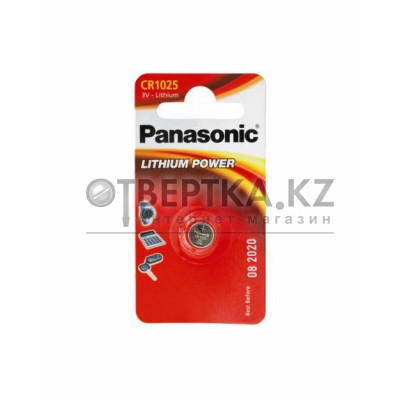 Батарейка дисковая литиевая PANASONIC CR-1025/1BP CR-1025AL/1BP