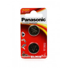 Батарейка дисковая литиевая PANASONIC CR-2025/2B