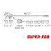 Набор резьбонарезной PROFESSIONAL 600 BSPT-R 1/4"-2" SUPER-EGO 600230000