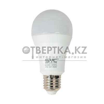 Лампа светодиодная SVC LED A60-17W-E27-6500K Холодный