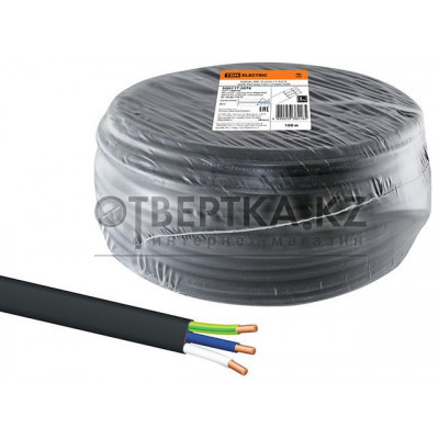 Кабель ВВГ-Пнг(A)-LS 3х2,5 (бухта 100м) Ч TDM SQ0117-0076
