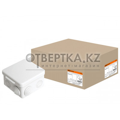 Коробка распред.с крышкой 80х80х50мм IP54, 7вх. TDM SQ1401-0112