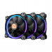 Кулер для компьютерного корпуса Thermaltake Riing 14 LED RGB 256 Colors (3-Fan Pack) CL-F043-PL14SW-B