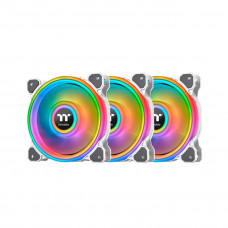 Кулер для компьютерного корпуса Thermaltake Riing Quad 12 RGB White (3-Fan Pack) в Шымкенте
