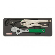 Набор-сет плоскогубцы перест., зажим, ключ разводн. 10