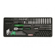 Набор-сет головок и ключей 72предм. 6гр. 434х176мм TOPTUL