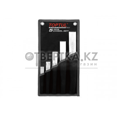 Набор зубил 18-34мм 5шт на полотне TOPTUL GPAQ0504