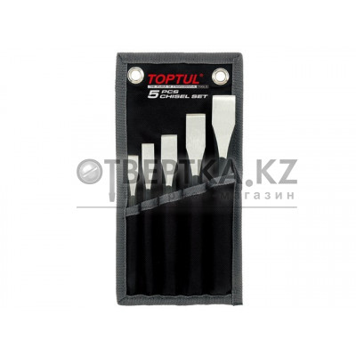 Набор зубил 10-22мм 5шт на полотне TOPTUL GPAQ0505
