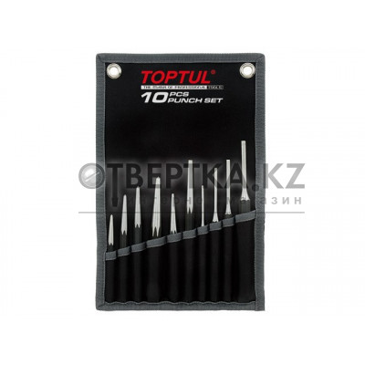 Набор выколоток 10шт на полотне TOPTUL GPAQ1001