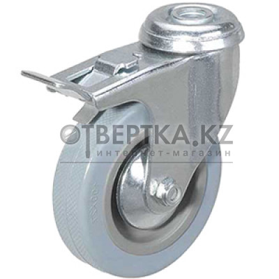 Колесо аппаратное поворотное SChgb 42 100 мм под болт с тормозом (F) 1003261