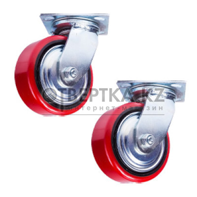 Колесо поворотное PU/металл (C550S/PU2040CB3ra/TG) 200 мм