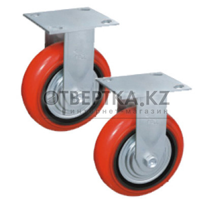 Колесо неповоротн. PU/металл (C550R/PU2040CB3ra/TG) 200мм