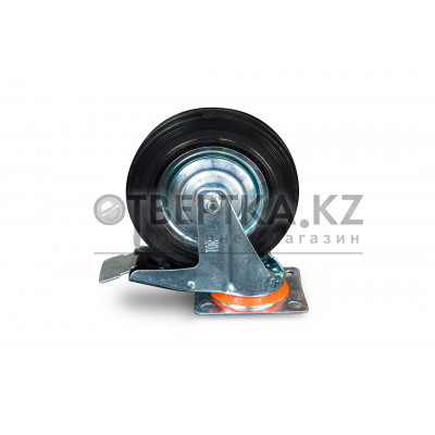 Колесо поворотное резина TOR SCb 80 200 мм с тормозом (N) 1024202 TOR-1024202