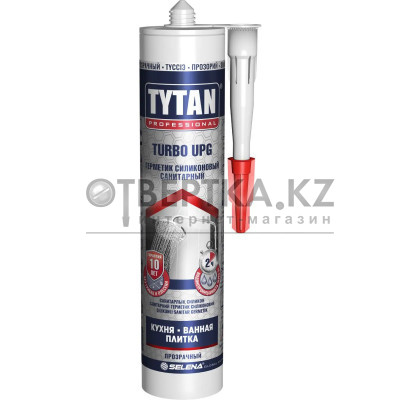 Герметик силиконовый санитарный Tytan Professional UPG TURBO 280мл прозрачный 10044793