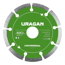 URAGAN UNIVERSAL 180 мм, диск алмазный отрезной сегментный (36705-180) в Актау