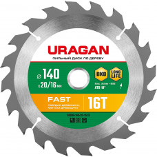 Пильный диск URAGAN Fast 36800-140-20-16