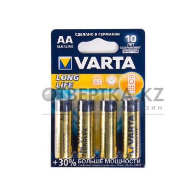 Батарейка VARTA Longlife Mignon 1.5V - LR6/AA LR6/АА Longlife 4