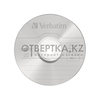 Диск CD-R Verbatim (43343) 700MB 50штук Незаписанный
