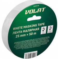 Лента малярная 25ммх50м ВОЛАТ, белая