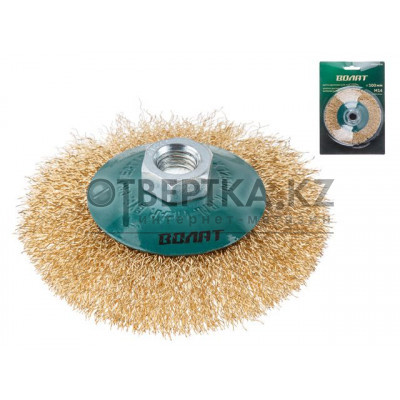 Щетка дисковая гофр.100мм/M14 ВОЛАТ 81050-100