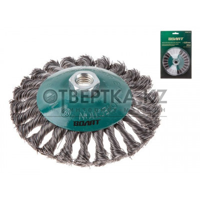Щетка дисковая косич.125мм/M14 ВОЛАТ 81060-125