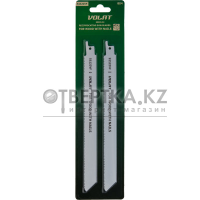 Пилка сабельная по дереву с гвоздями S1122VF (2 шт.) ВОЛАТ 88020-04