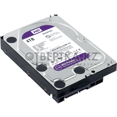 Жёсткий диск HDD 4Tb для видеонаблюдения Western Digital Purple WD40PURZ