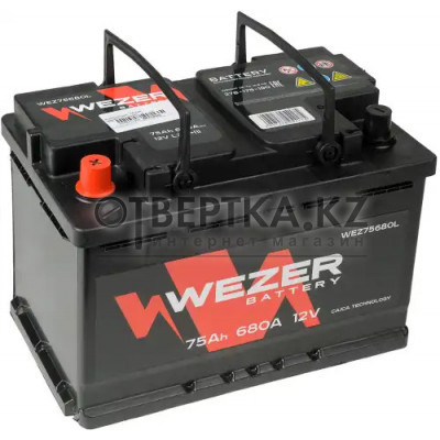 Аккумуляторная батарея WEZER WEZ75680L