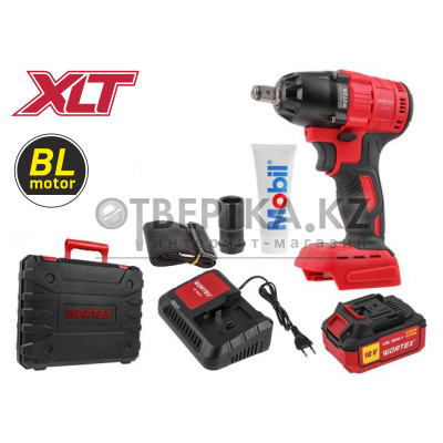 Аккум. ударный гайковерт WORTEX CWR 0318 акб и зу в чем. ALL1 МЕГА АКЦИЯ 18 В, 310 Н*м, 1/2", 4 А*ч 0329229