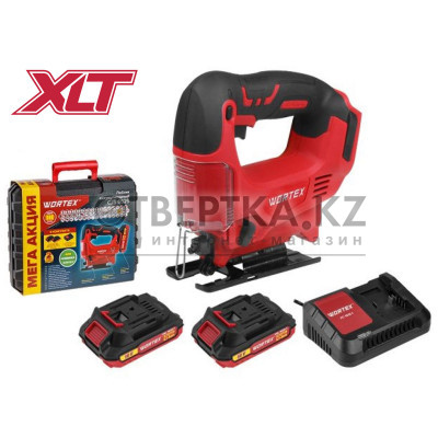 Аккум. лобзик WORTEX CJS 6529 в чем. ALL1 МЕГА АКЦИЯ 18 В, 0-2900 об/мин, 65 мм, 2х2 А*ч 0329281