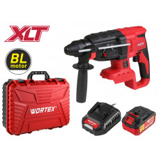 Аккум. перфоратор WORTEX CRH 1824-2 в чем. ALL1 МЕГА АКЦИЯ БЕСЩЕТ., 18 В, 2.6 Дж, 26 мм, 1х4 А*ч