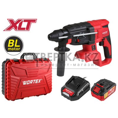 Аккум. перфоратор WORTEX CRH 1824-2 в чем. ALL1 МЕГА АКЦИЯ БЕСЩЕТ., 18 В, 2.6 Дж, 26 мм, 1х4 А*ч 0329285
