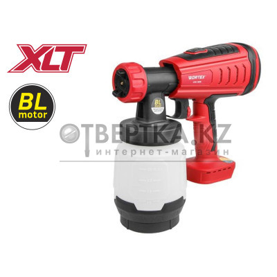 Аккум. краскораспылитель WORTEX CPS 1808 в кор. ALL1 SOLO БЕСЩЁТ.ДВИГ., 18В, 1000 мл/мин, 0.8 л бак 0333263