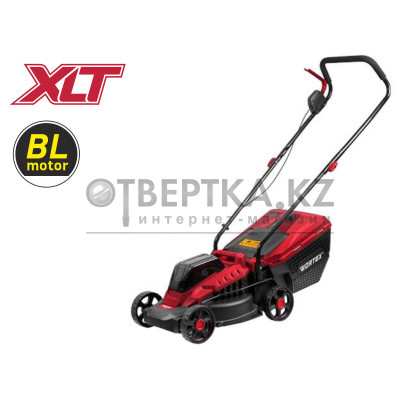 Газонокосилка аккумуляторная WORTEX CLM 3336 в кор. ALL1 SOLO БЕСЩЁТ.ДВИГ., 18В+18В, шир.330 мм 0334248