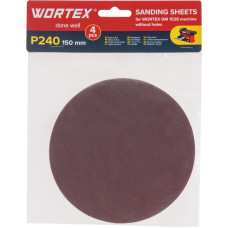 Шлифлист 150мм P240 без отв. 4 шт. для станка WORTEX GM 1528 в Астане