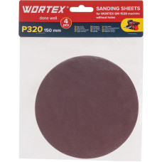 Шлифлист 150мм P320 без отв. 4 шт. для станка WORTEX GM 1528 в Астане