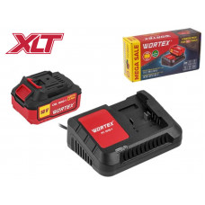 Набор аккумулятор 4 А*ч и зарядное устройство 1х2 А WORTEX ALL1 в кор. МЕГА АКЦИЯ в Костанае