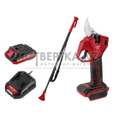 Аккум. секатор WORTEX CBS 2030 в кор. ALL1 SET + телескопическая штанга 1329775