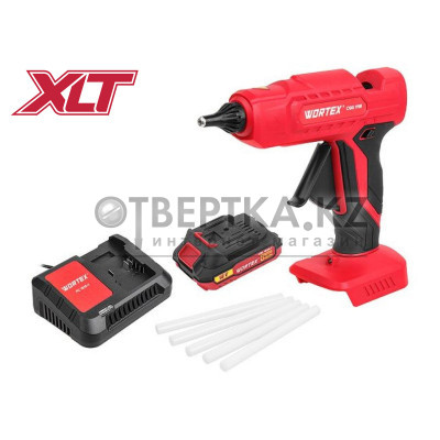 Аккум. клеевой пистолет WORTEX CGG 1118 в кор. ALL1 с акб и з/у МЕГА АКЦИЯ 1334529