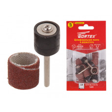 Шлифовальная лента 15 мм, зерно 120 + держатель WORTEX в Костанае