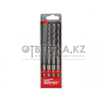 Набор буров (сверл) SDS-plus 4 шт. WORTEX WHDS5010C10427