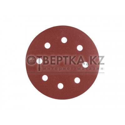 Шлифлист 180мм круг Р80 д/стен и потолков самосцепл. 8 отв. 5 шт. WORTEX WSD318080W504