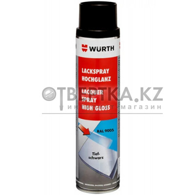 Краска нитроалкидная Wurth R9005-JETBLACK 0893339005