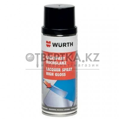 Краска по пластику чёрная Wurth (400 мл) 0893349120