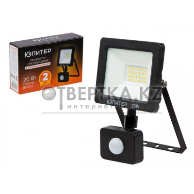 Прожектор светодиодный с датч. движ. 20 Вт 6500K ЮПИТЕР JP1221-20