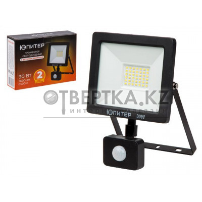 Прожектор светодиодный с датч. движ. 30 Вт 6500K ЮПИТЕР JP1221-30