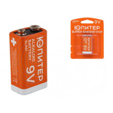 Батарейка 6LR61 (6LF22) 9V alkaline 1шт. ЮПИТЕР