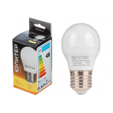 Лампа светодиодная G45 ШАР 6 Вт 170-240В E27 3000К ЮПИТЕР ЛЮКС